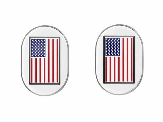Figurati American Flag Left Right Antenna Insert 2009-2023 Harley Touring FLHX