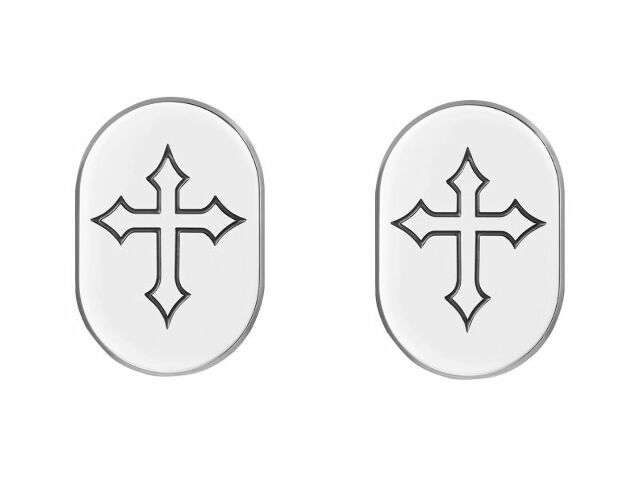 Figurati Cross Chrome Left Right Antenna Hole Insert 2009-2023 Harley Touring