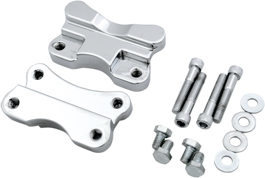 Drag Specialties Chrome Front Fender Adapter 86-17 Harley Softail FLSTN Fat Boy