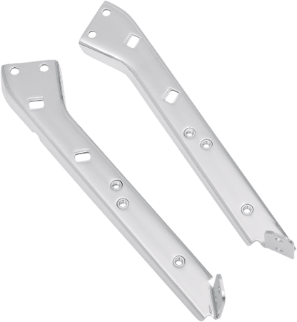 Drag Specialties Chrome Left Saddlebag Support Brackets for 83-07 Harley Touring