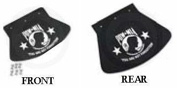 Drag Specialties Pow-Mia Fender Front & Rear Mud Flaps Harley FLHR FLHX Touring