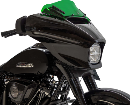 Klock Werks Kolor Flare 6.5" Green Windshield for 2023-2025 Harley Street Glide