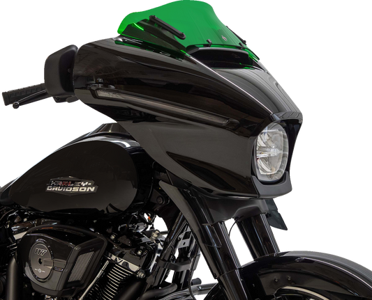 Klock Werks Kolor Flare 6.5" Green Windshield for 2023-2025 Harley Street Glide