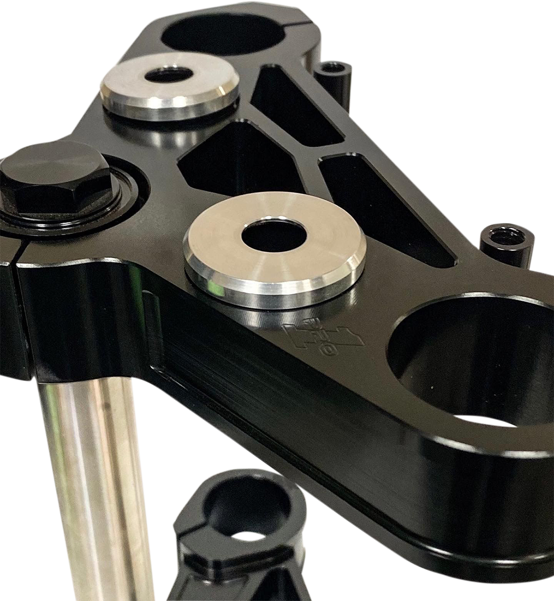 Pro One Silver Handlebar Riser Bushing Kit 1973-2017 Harley Dyna Softail Touring