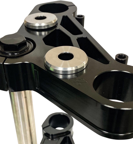 Pro One Silver Handlebar Riser Bushing Kit 1973-2017 Harley Dyna Softail Touring
