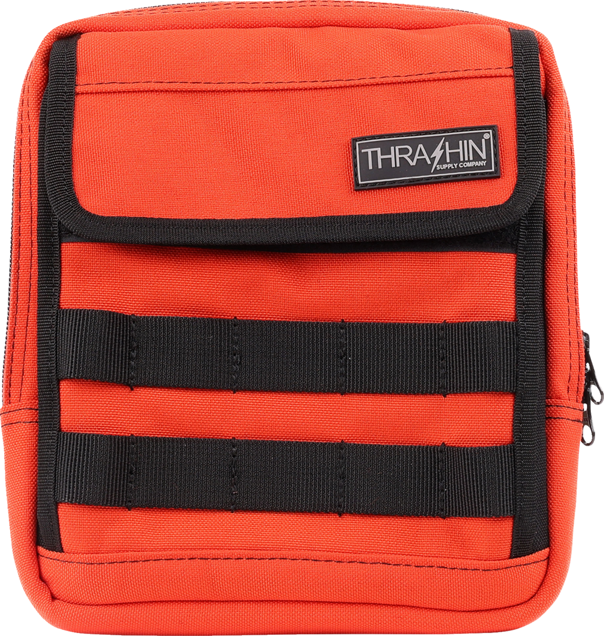 Thrashin Supply Orange Motorcycle Handlebar Storage Bag Slim for Harley THB-0035