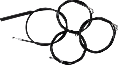 La Choppers Complete 18"-20" Black Vinyl Cable Brake Line Kit 2023-2025 Harley