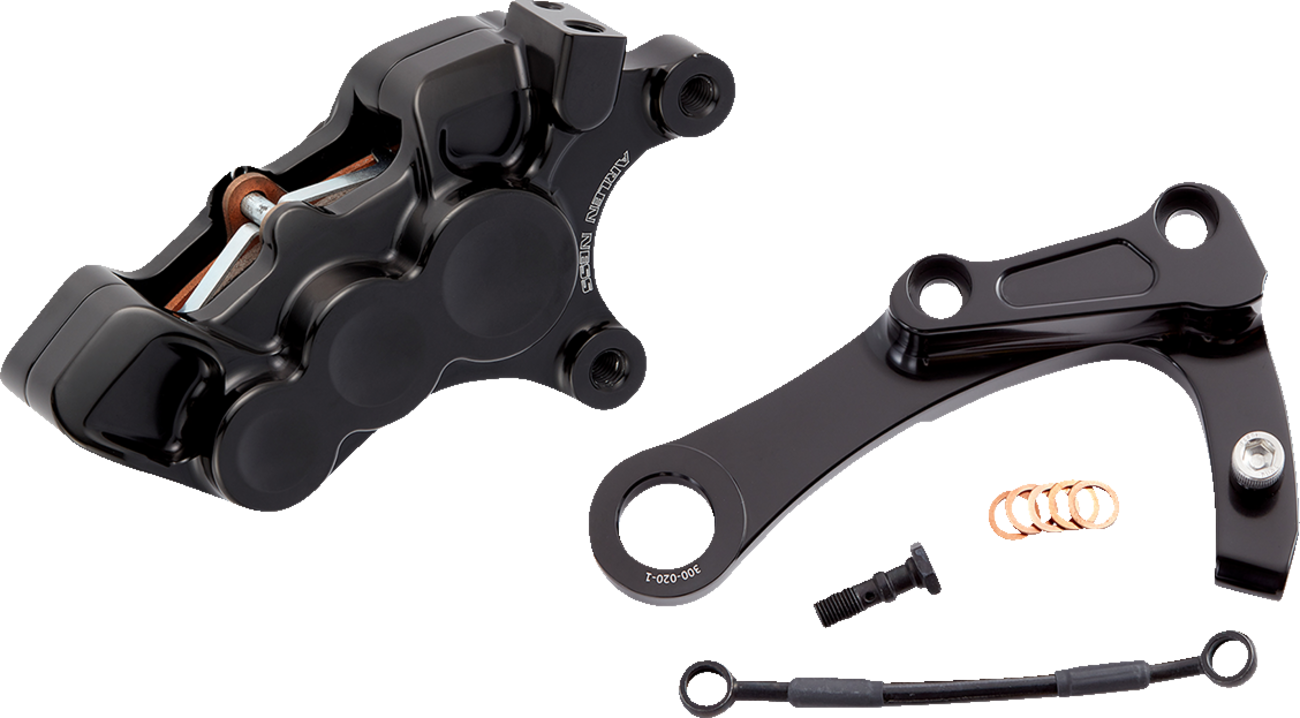 Arlen Ness 6-Piston Rear Brake Caliper Kit for 2018-23 Harley Softail M8 02-328