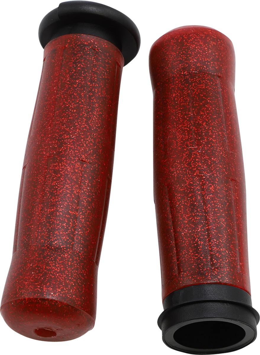 Avon Sparkling Red TBW 1" Motorcycle Handlebar Grips 2008-2024 Harley Touring