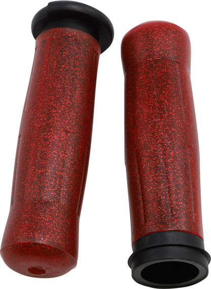 Avon Sparkling Red TBW 1" Motorcycle Handlebar Grips 2008-2024 Harley Touring