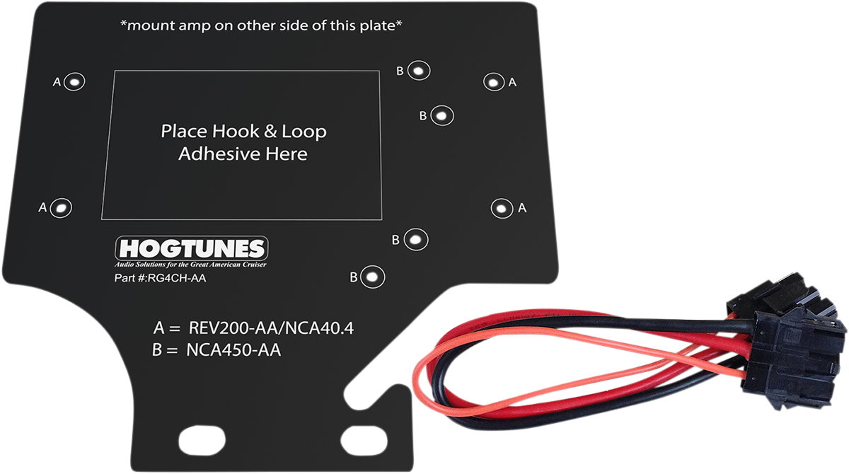 Hogtunes Motorcycle Fairing Amplifier Adapter Mount 1998-2013 Harley Road Glide