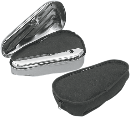 Drag Specialties Black Textile Tear Drop Motorcycle Tool Box Right Side Pouch
