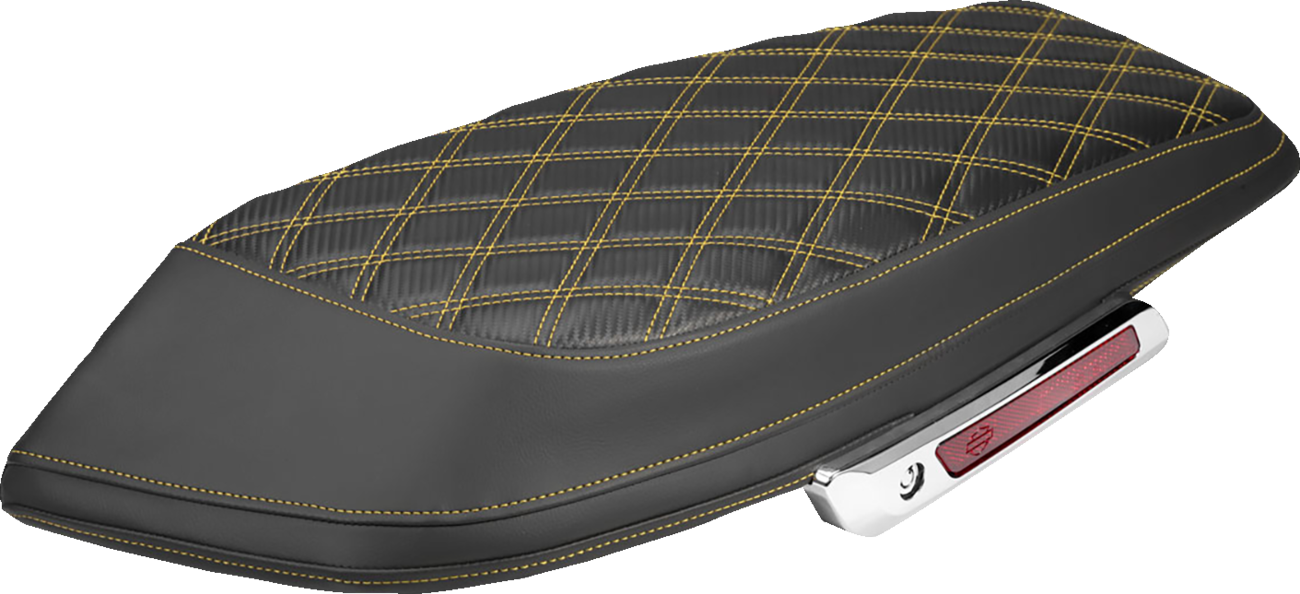 Saddlemen Carbon Gold Lattice Saddlebag Lid Covers for 2023-2026 Harley Touring