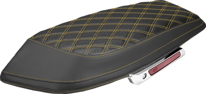 Saddlemen Carbon Gold Lattice Saddlebag Lid Covers for 2023-2026 Harley Touring