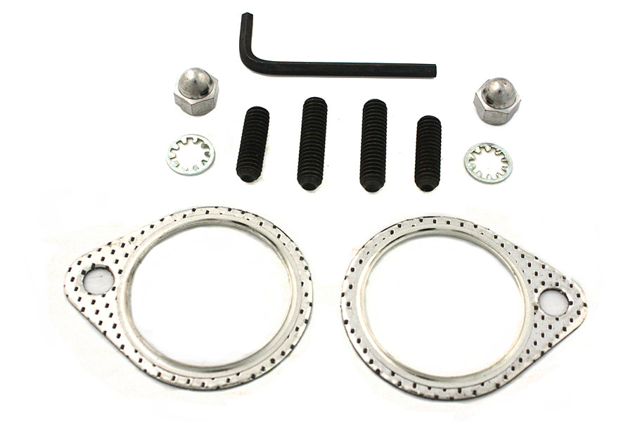 VTwin Exhaust Stud Nut and Gasket Kit for 1966-84 Harley Shovelhead