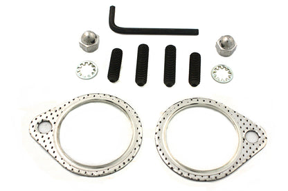 VTwin Exhaust Stud Nut and Gasket Kit for 1966-84 Harley Shovelhead