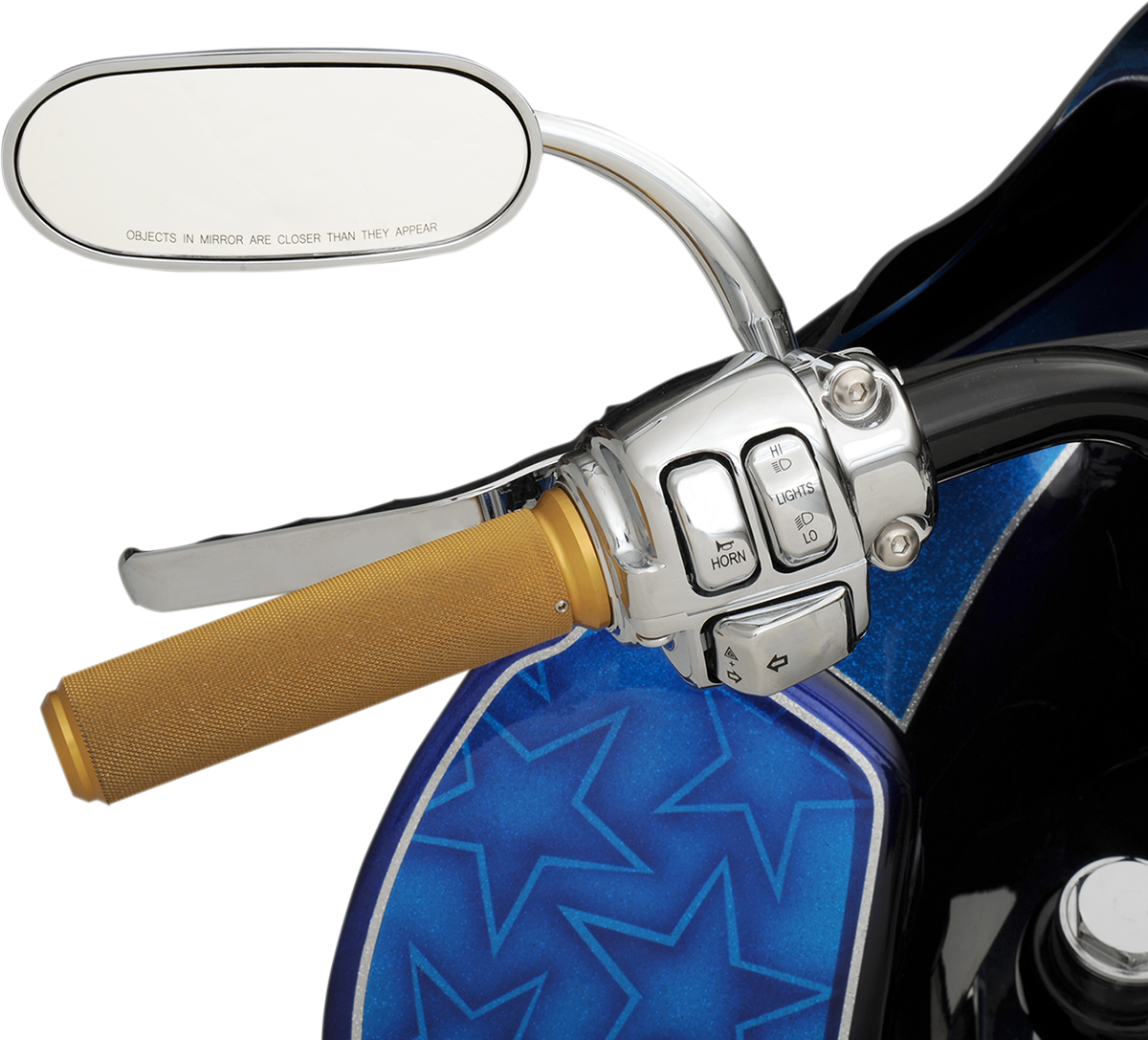 Drag Specialties Chrome Handlebar Switch Kit for 96-13 Harley Dyna Touring FXST