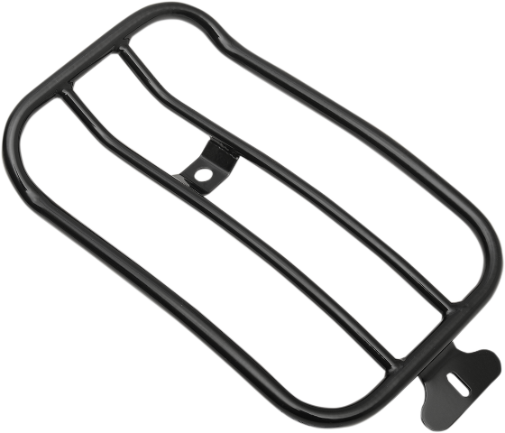 Motherwell 7" Black Solo Luggage Rack for 07-17 Harley Softail FLSTSB FLSTF