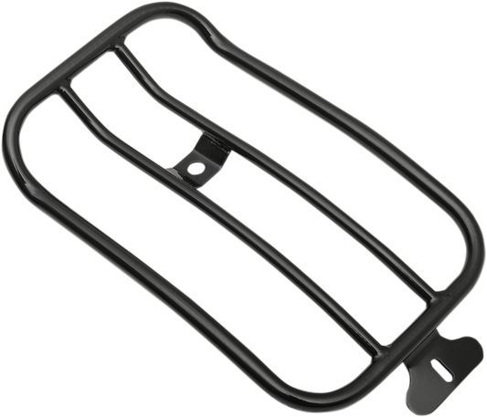 Motherwell 7" Black Solo Luggage Rack for 07-17 Harley Softail FLSTSB FLSTF
