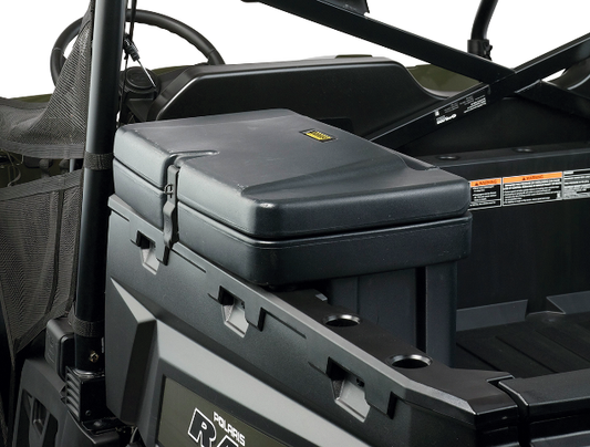 Moose Utility Division Black Lockable Saddle box for 1988-2021 Polaris Ranger