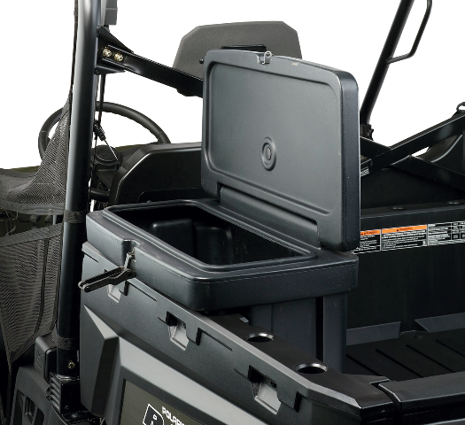 Moose Utility Division Black Lockable Saddle box for 1988-2021 Polaris Ranger