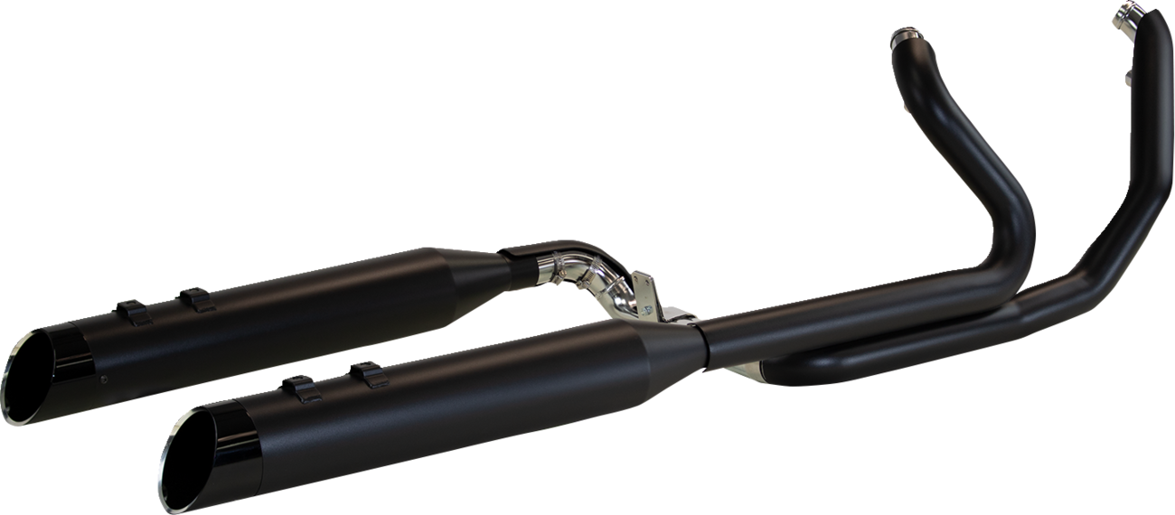 Khrome Werks Dominator SR 2-1-2 Black Exhaust System fits 2017-26 Harley Touring