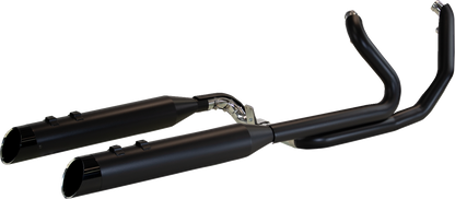 Khrome Werks Dominator SR 2-1-2 Black Exhaust System fits 2017-26 Harley Touring