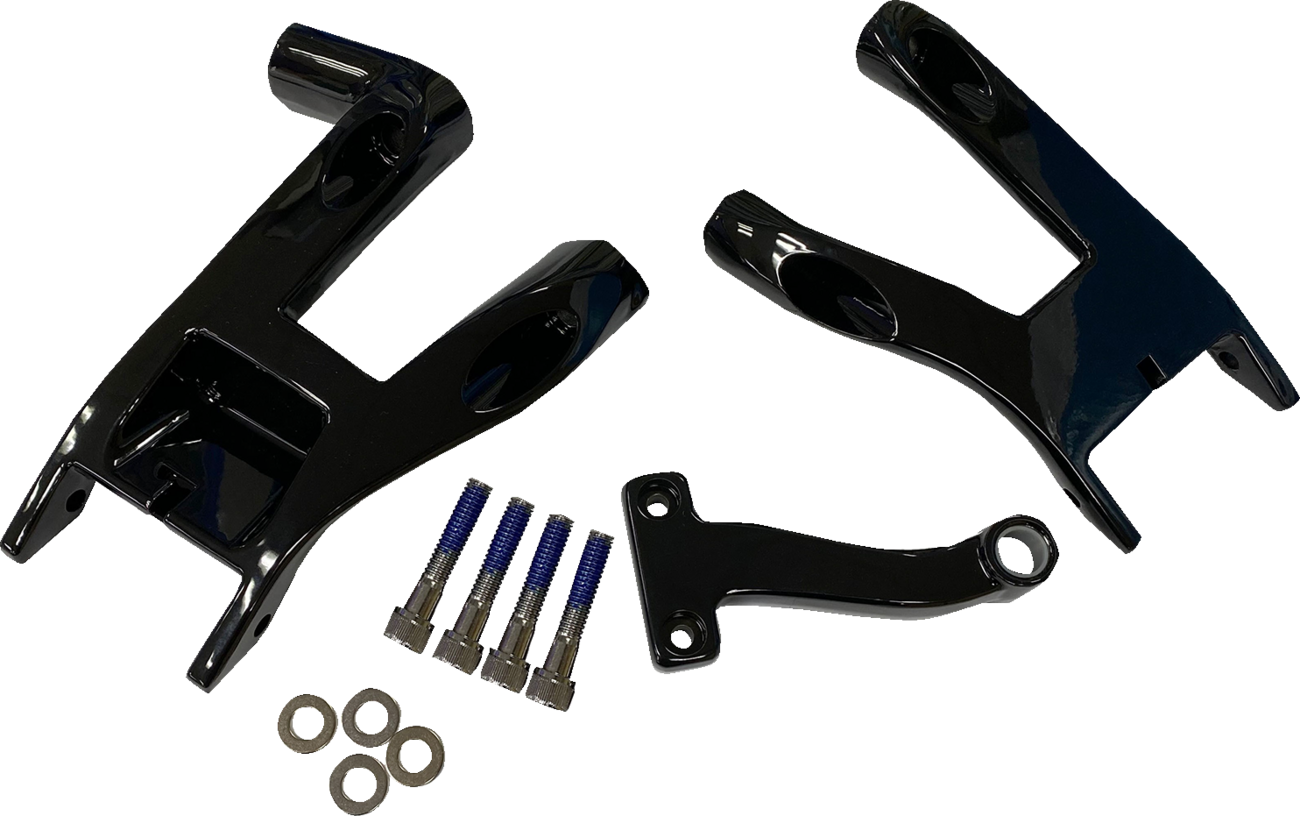 Drag Specialties Black Driver Floorboard Mount for 2018-2023 Harley Softail FLHC