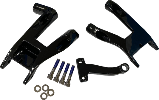 Drag Specialties Black Driver Floorboard Mount for 2018-2023 Harley Softail FLHC