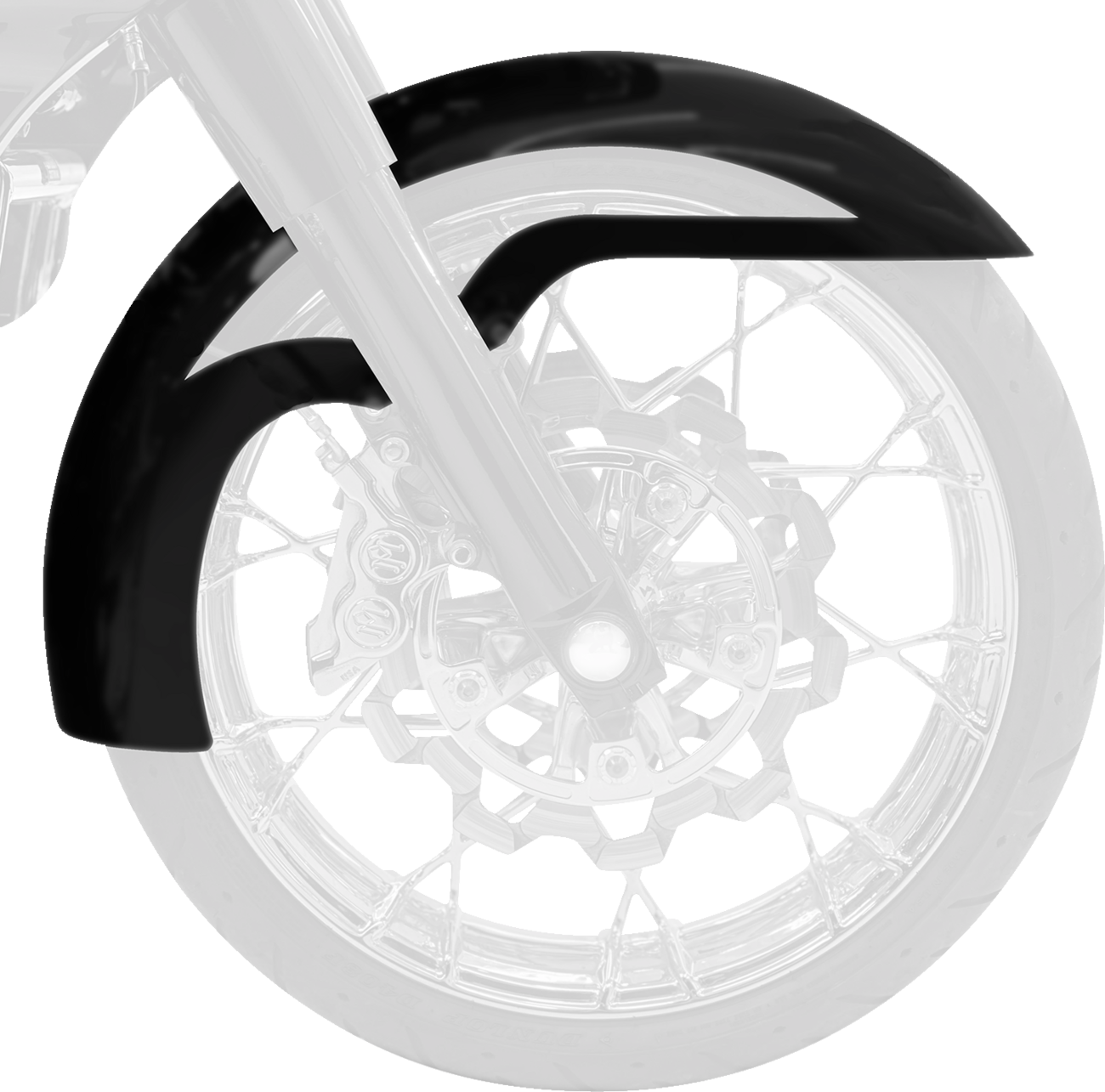 Klock Werks La Ventana Front Fender for 21" Front Wheel 2014-2023 Harley Touring