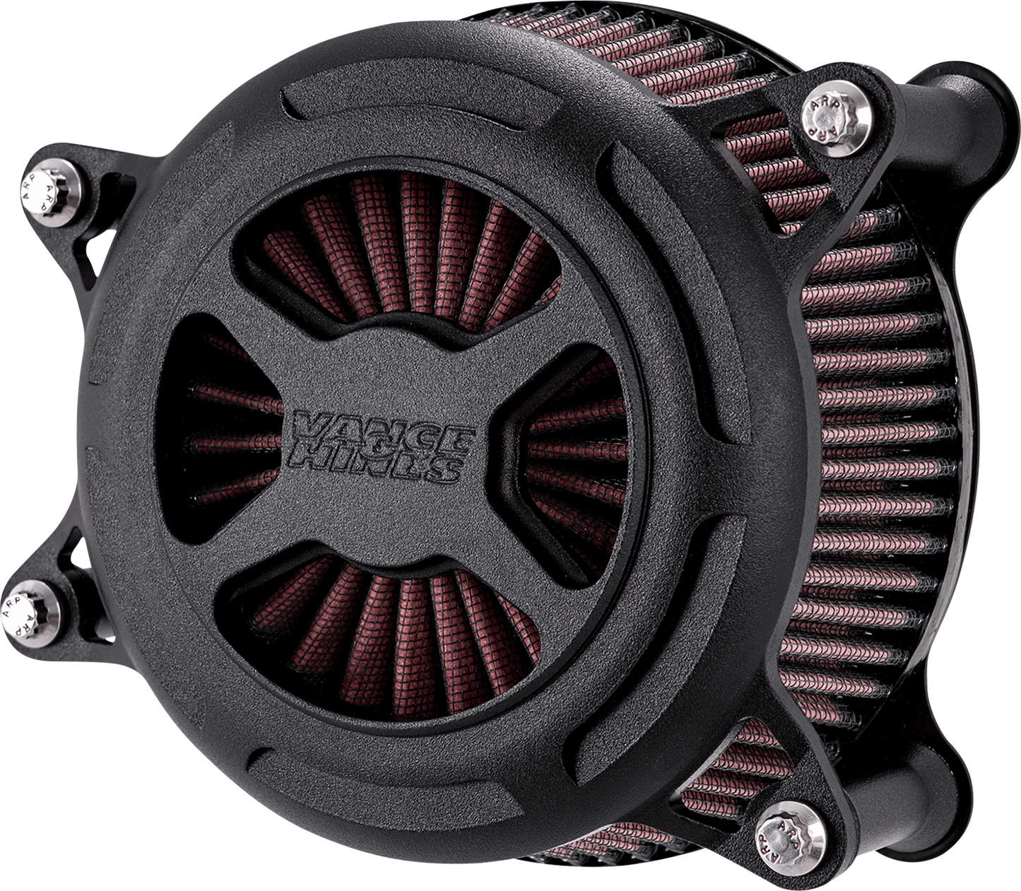 Vance & Hines Black Wrinkle VO2 X Air Filter Kit 1991-2022 Harley Sportster