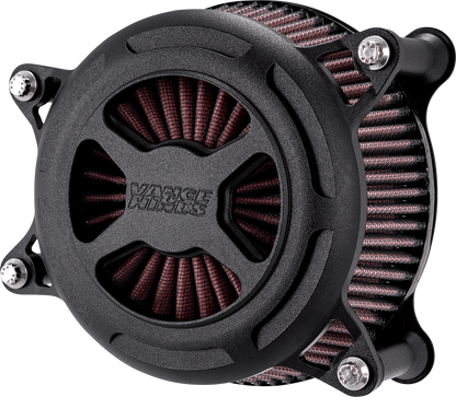 Vance & Hines Black Wrinkle VO2 X Air Filter Kit 1991-2022 Harley Sportster