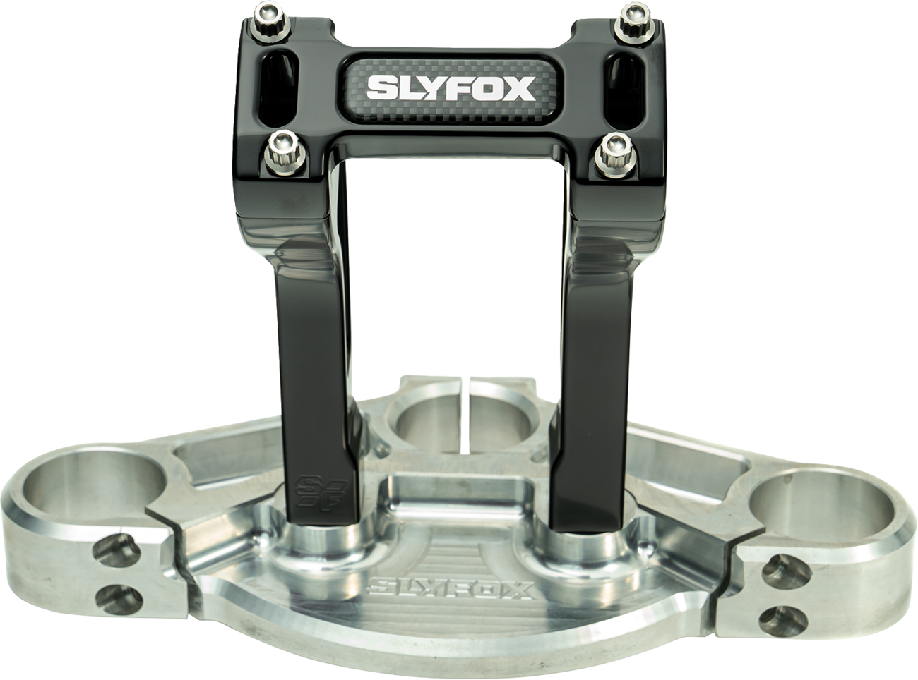Slyfox 6" Black 1-1/8" Clamping Pullback Handlebar Riser Kit for Harley Davidson