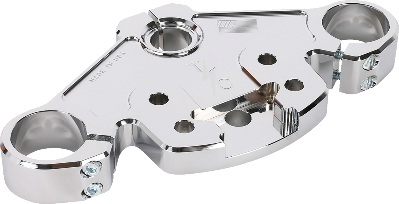 Thrashin Supply Chrome Top Triple Tree for 2024 Harley Road Glide TSC-2921-3