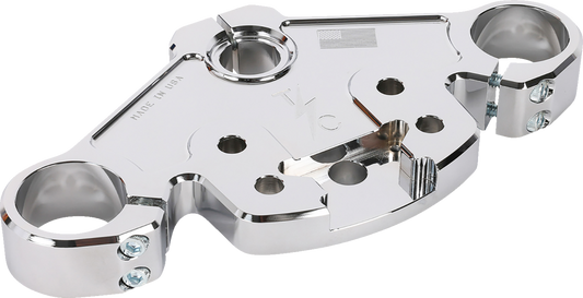 Thrashin Supply Chrome Top Triple Tree for 2024 Harley Road Glide TSC-2921-3