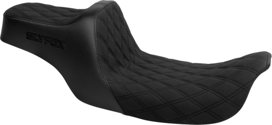 Slyfox High Noon Double Diamond Seat fits 1997-2007 Harley Street Road Glide
