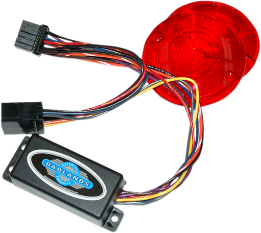 Badlands 8 Pin Lighting Control Module W/ Red Lens 1997-2013 Harley Touring
