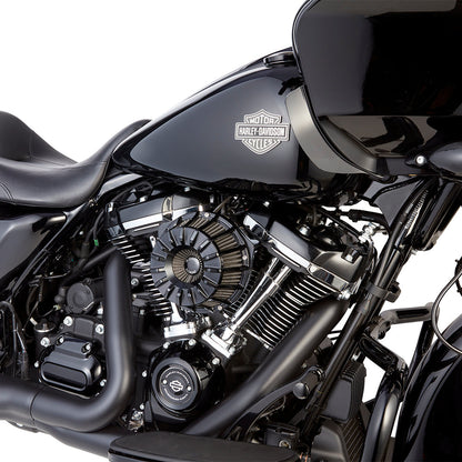 Arlen Ness Black 15 Spoke Air Cleaner Kit 1999-2017 Harley Dyna Touring Softail