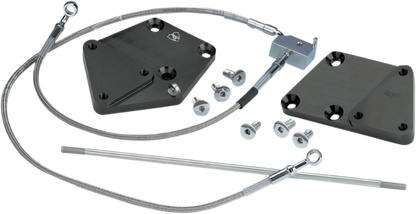 Arlen Ness Black Forward Control 3" Extension kit fits 2000-2006 Harley Softail