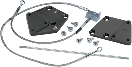 Arlen Ness Black Forward Control 3" Extension kit fits 2000-2006 Harley Softail