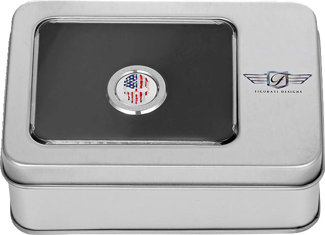 Figurati Skull USA Flag Heel Shifter Eliminator Cover 1984-2023 Harley Davidson