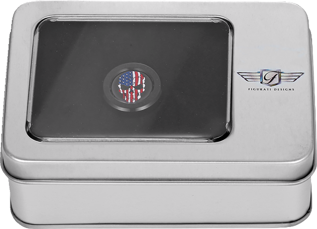 Figurati Skull USA Flag Heel Shifter Eliminator Black Cover 1984-2023 Harley