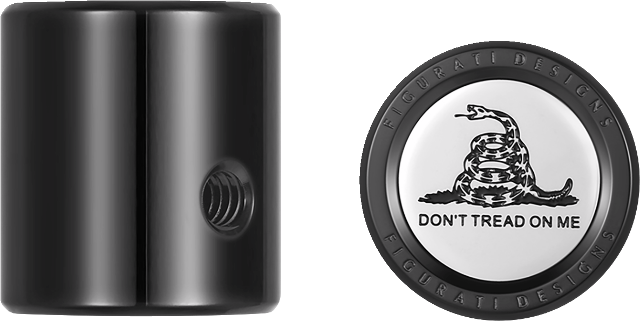 Figurati Don't Tread On Me Heel Shifter Black Eliminator Cover 1984-2023 Harley
