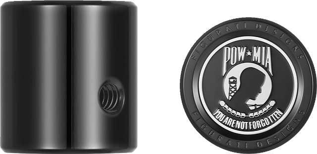 Figurati POW-MIA Heel Shifter Black Eliminator Cover 1984-2023 Harley Davidson