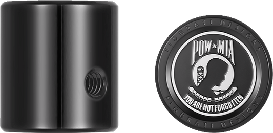 Figurati POW-MIA Heel Shifter Black Eliminator Cover 1984-2023 Harley Davidson