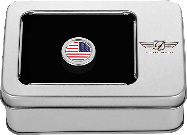 Figurati USA Flag Heel Shifter Eliminator Cover 1984-2023 Harley Davidson
