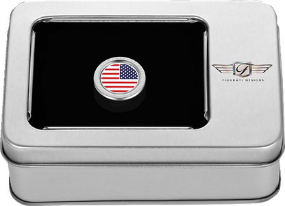Figurati USA Flag Heel Shifter Eliminator Cover 1984-2023 Harley Davidson