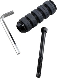 Drag Specialties Black Soft Ride large 3 1/4" Motorcycle Shift Peg for Harley