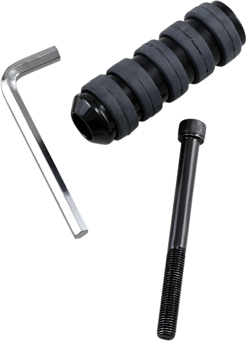 Drag Specialties Black Soft Ride large 3 1/4" Motorcycle Shift Peg for Harley