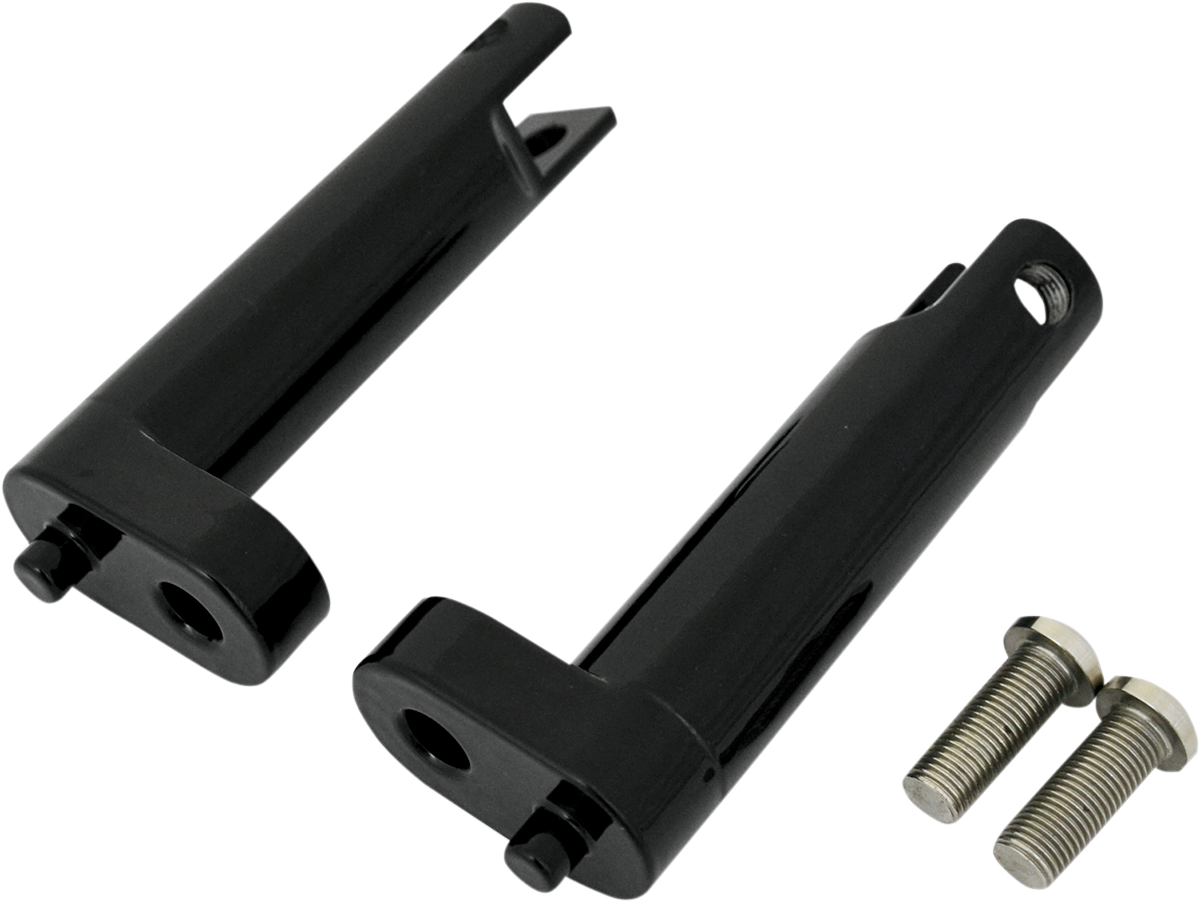 Drag Specialties Black Passenger Footpeg Mount 93-22 Harley Touring Bagger FLHR
